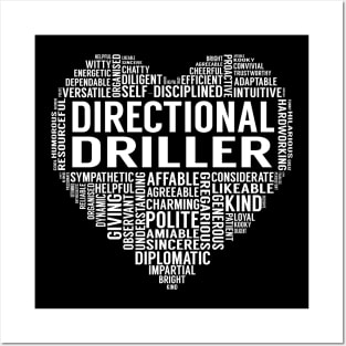 Directional Driller Heart Posters and Art